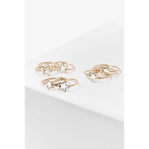 Stackable Star Cutout Ring Set